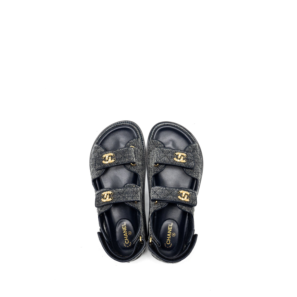 chanel-size-36-5-dad-sandals-denim-grey-multicolour-hardware