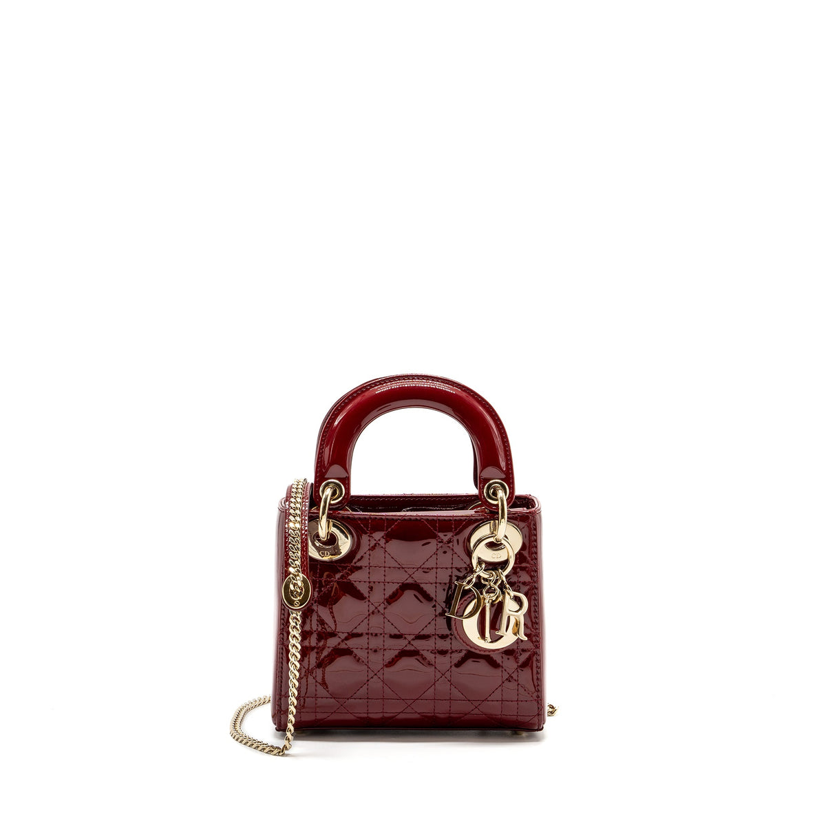 dior-mini-lady-dior-patent-red-lghw-2