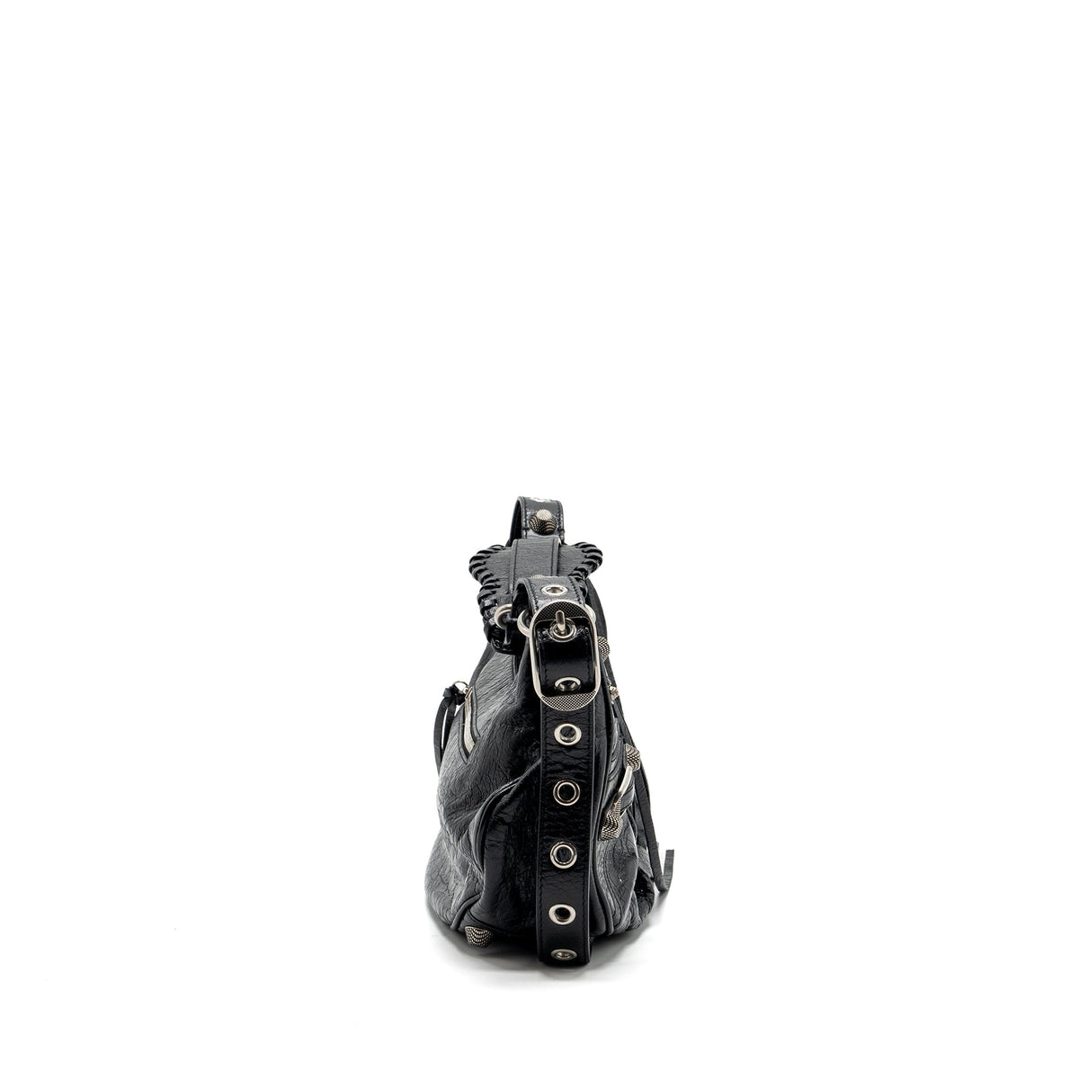 balenciaga-le-cargole-small-shoulder-bag-lambskin-black-shw