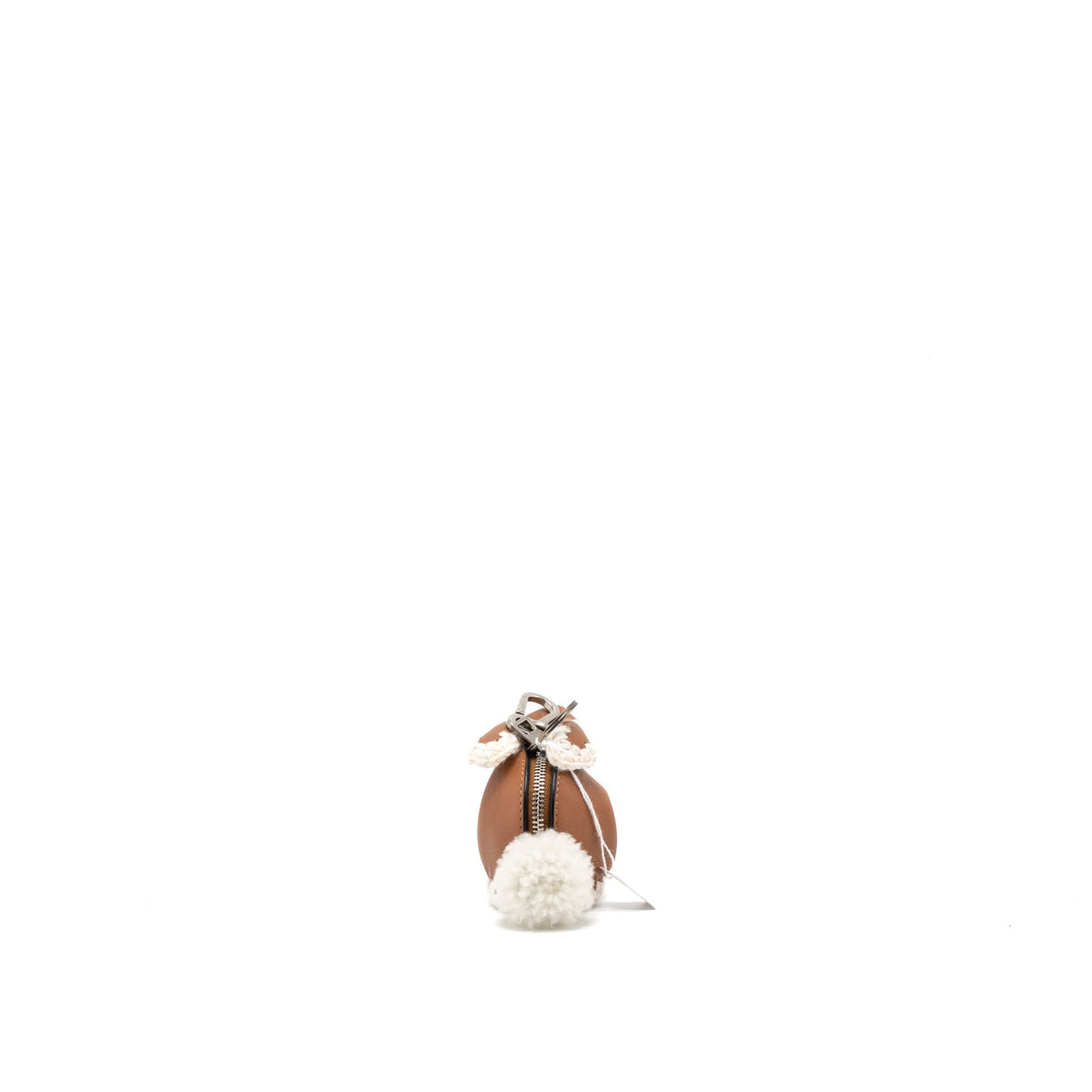 loewe-bunny-charm-leather-tan-white-shw