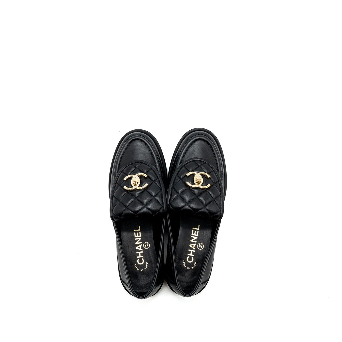 chanel-size-36-cc-turnlock-loafers-black-lghw