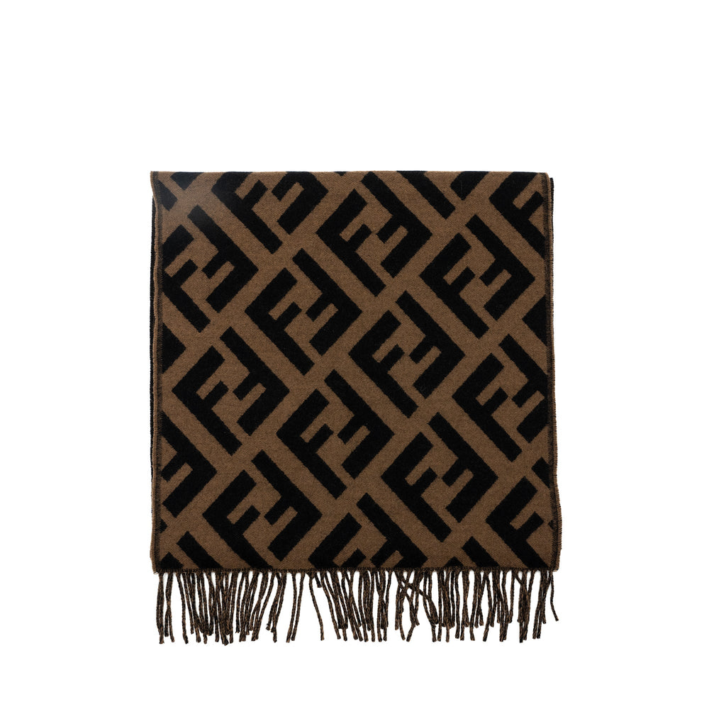 fendi-ff-scarf-cashmere-brown-black