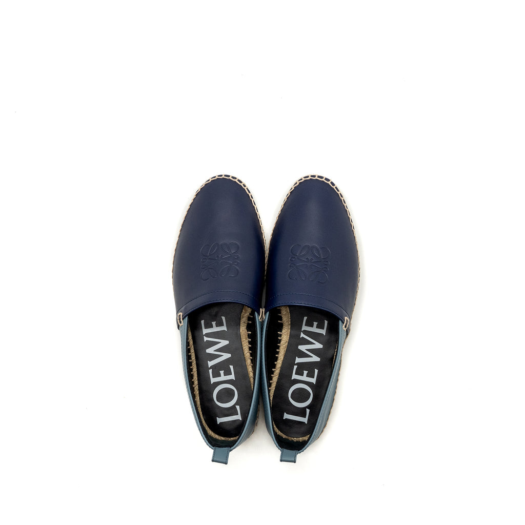 loewe-size-42-espadrilles-leather-multicolour-blue