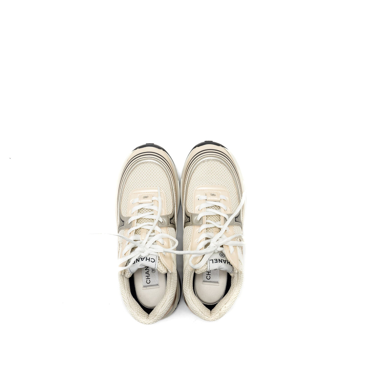 chanel-size-37-5-metallic-trainer-sneaker-gold-silver