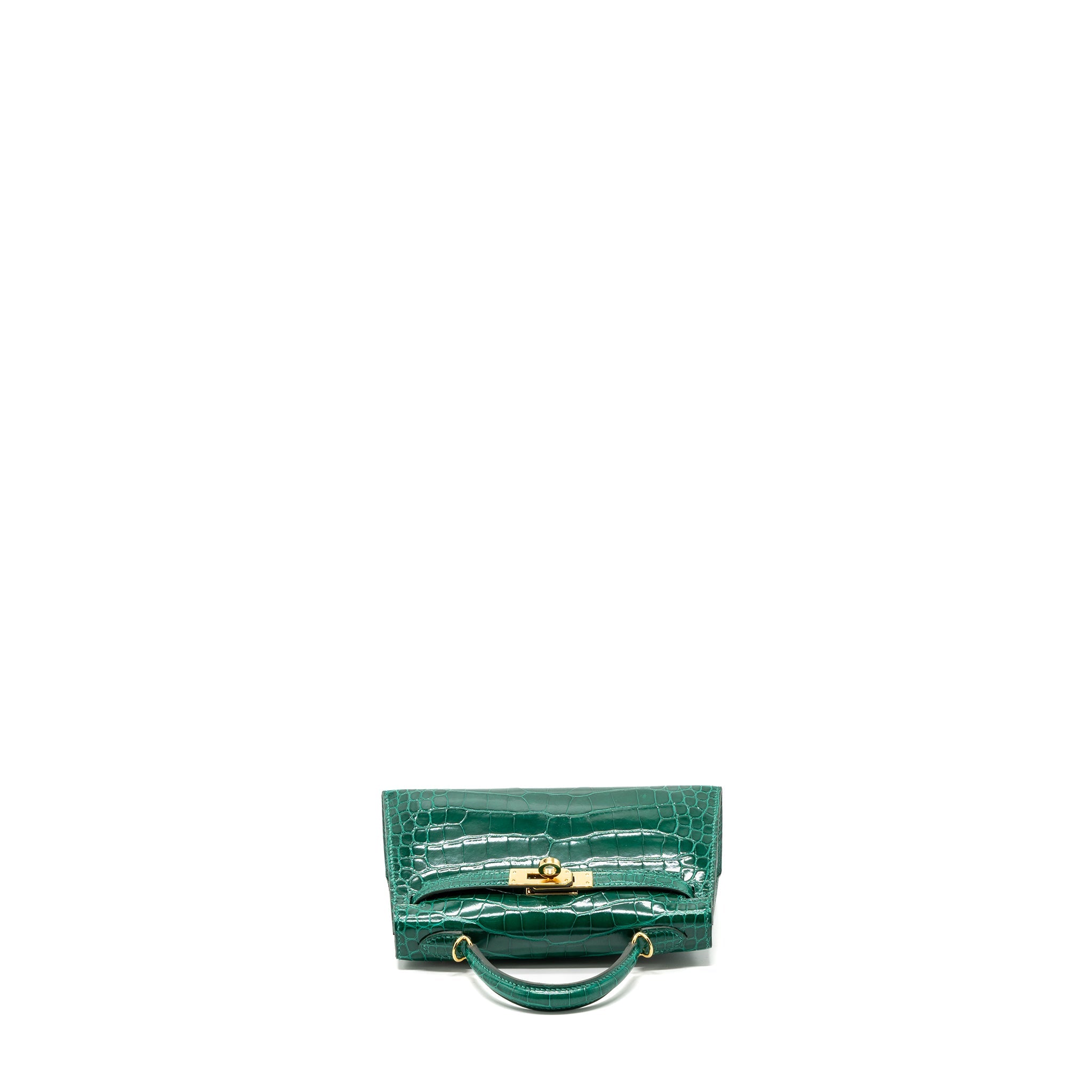hermes-mini-kelly-ii-alligator-mississippiensis-lisse-6q-vert-emeraude-ghw-stamp-z