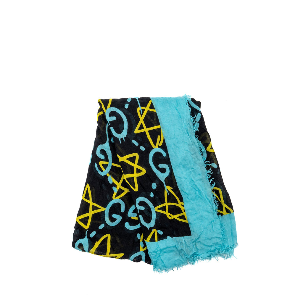 gucci-140x140-cm-ghost-with-gg-print-star-modal-silk-scarf-black-blue-multicolour