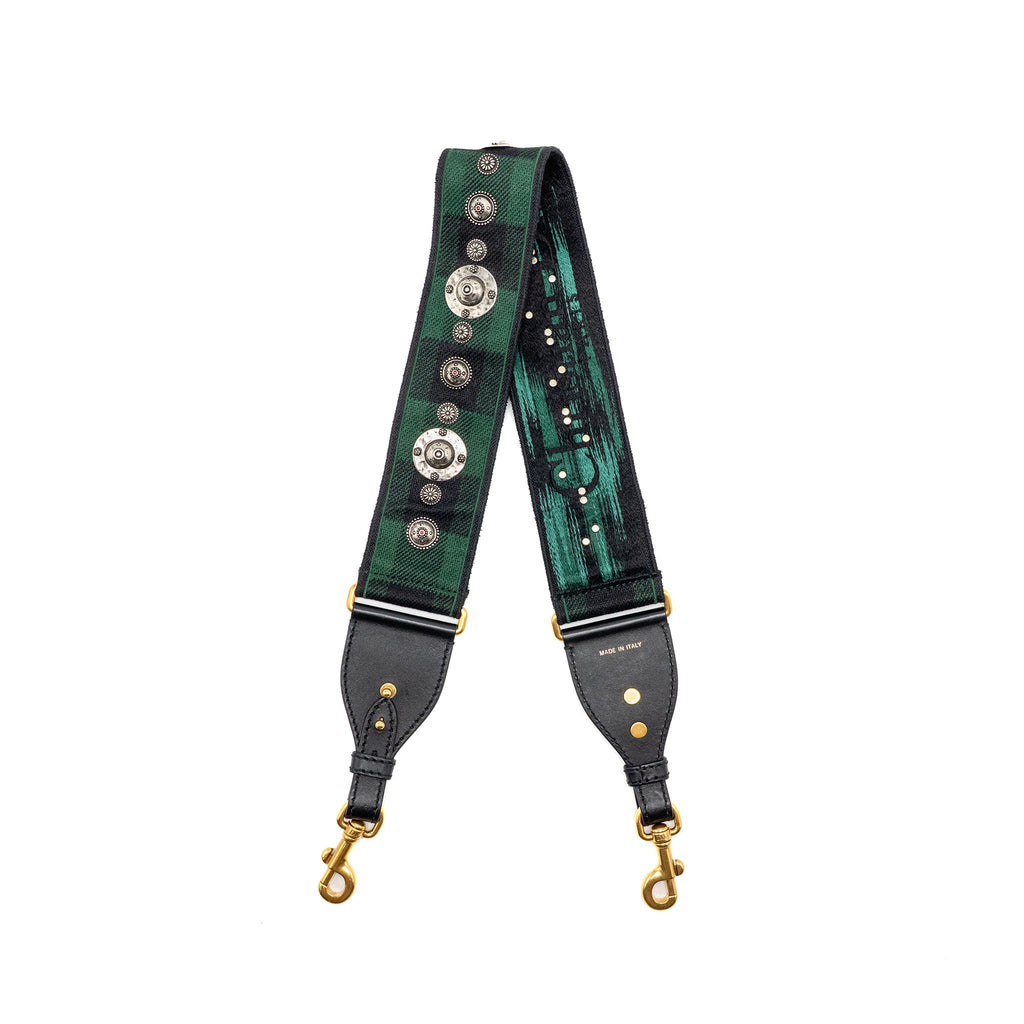 dior-miscellaneous-studded-shoulder-strap-canvas-leather-green-black-with-multicolour-hardware-copy