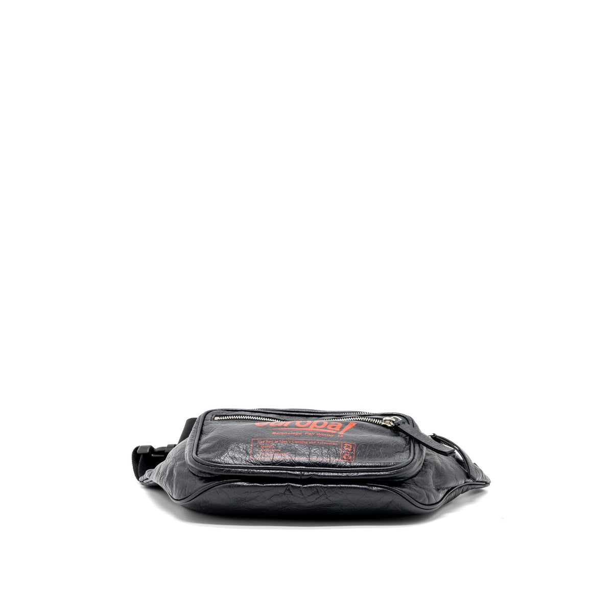 balenciaga-europa-belt-bag-calfskin-black-red-shw