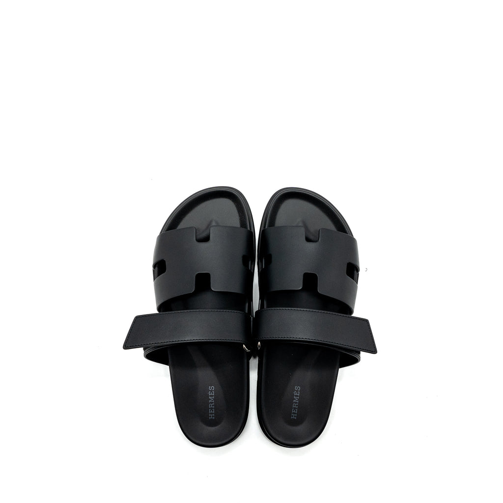 hermes-size-42-chypre-sandals-calfskin-black
