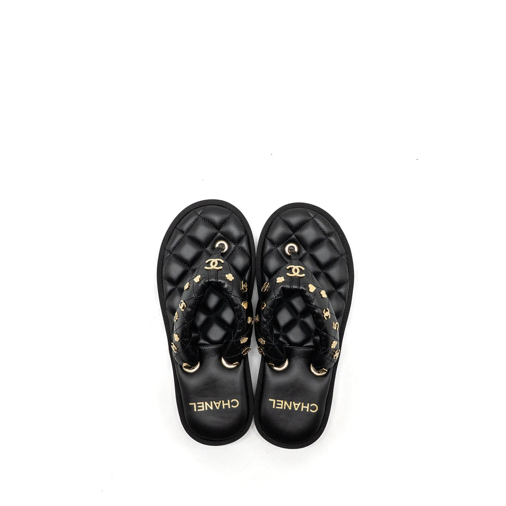 chanel-23p-size-37-quilted-charms-padded-flip-flops-sandals-lambskin-black
