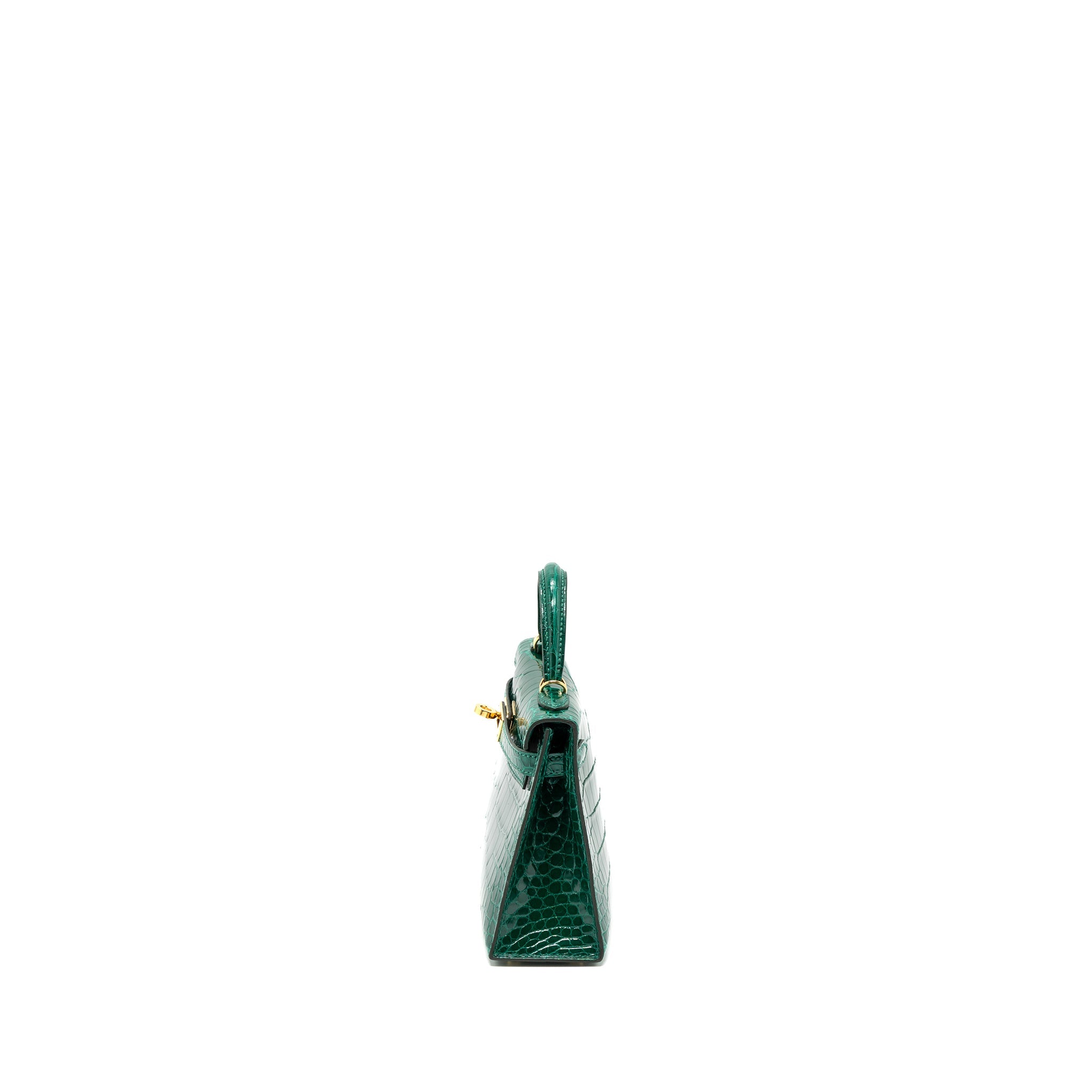 hermes-mini-kelly-ii-alligator-mississippiensis-lisse-6q-vert-emeraude-ghw-stamp-z