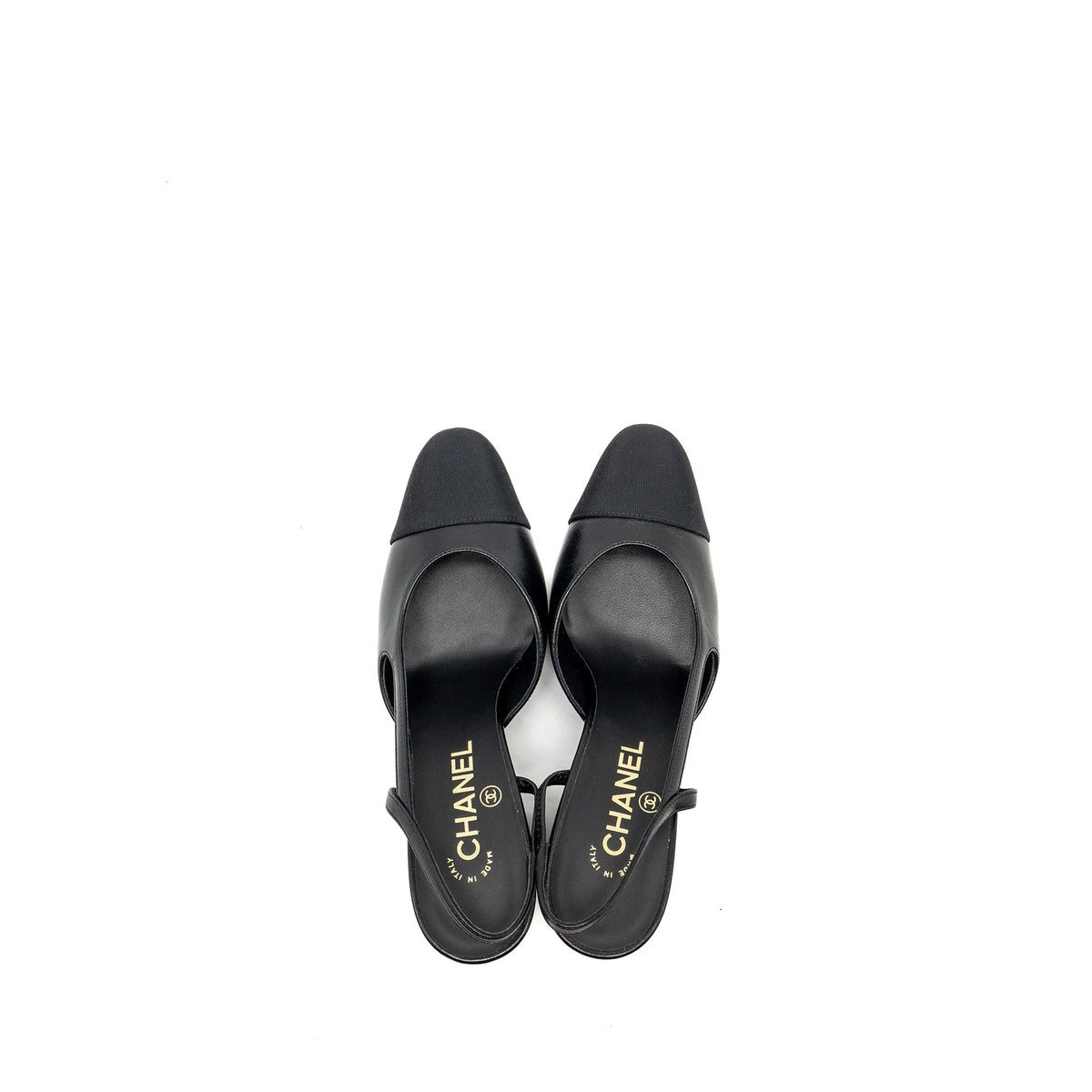 chanel-size-37-sling-back-black