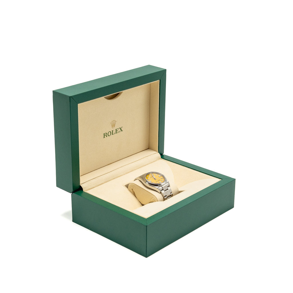 rolex-oyster-perpetual-36mm-oystersteel-yellow-dial-model-126000