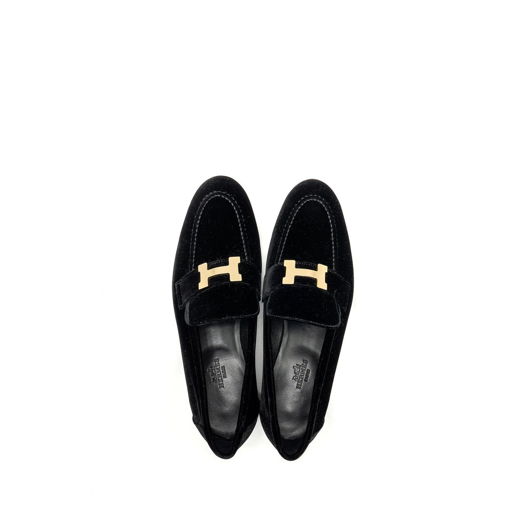 hermes-size-37-paris-loafer-velvet-black-ghw
