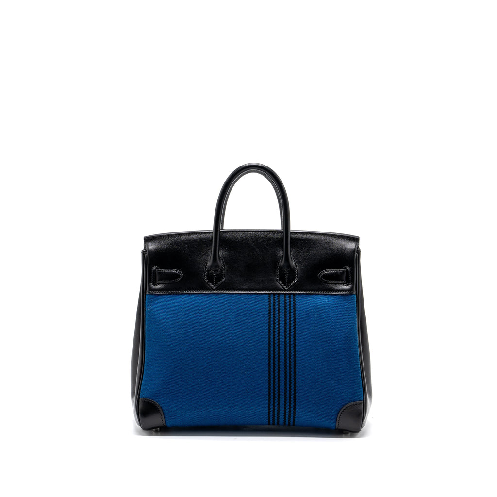 hermes-vintage-birkin-had-28-toile-potamus-black-blue-shw-stamp-square-j