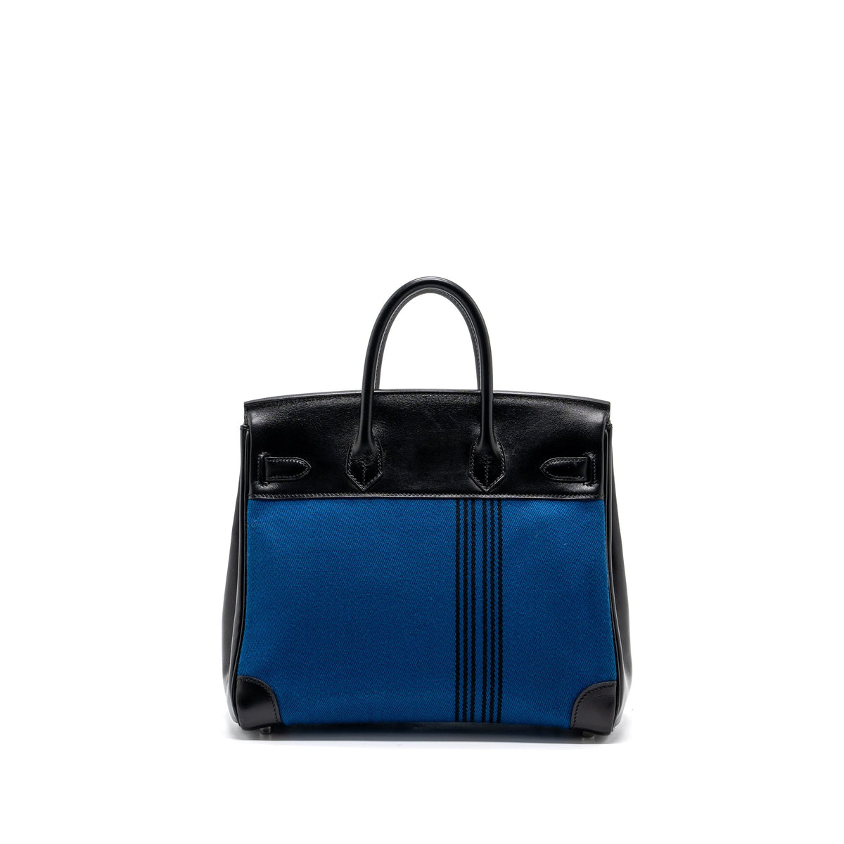 hermes-vintage-birkin-had-28-toile-potamus-black-blue-shw-stamp-square-j