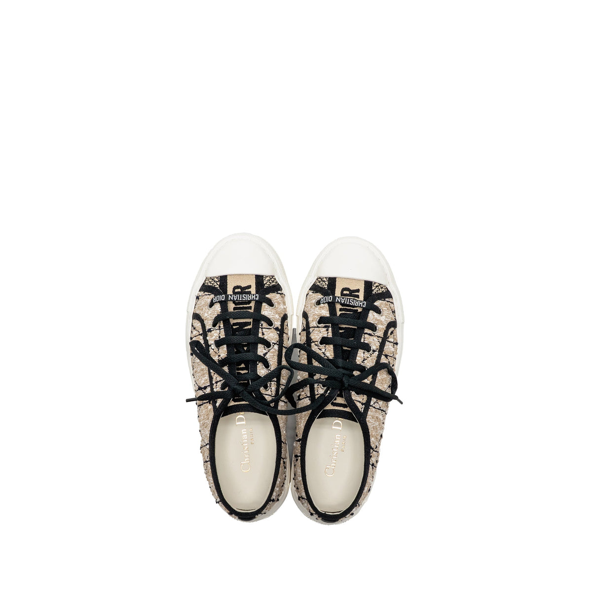 dior-size-37-5-walk-n-dior-platform-sneaker-tweed-leather-beige-black
