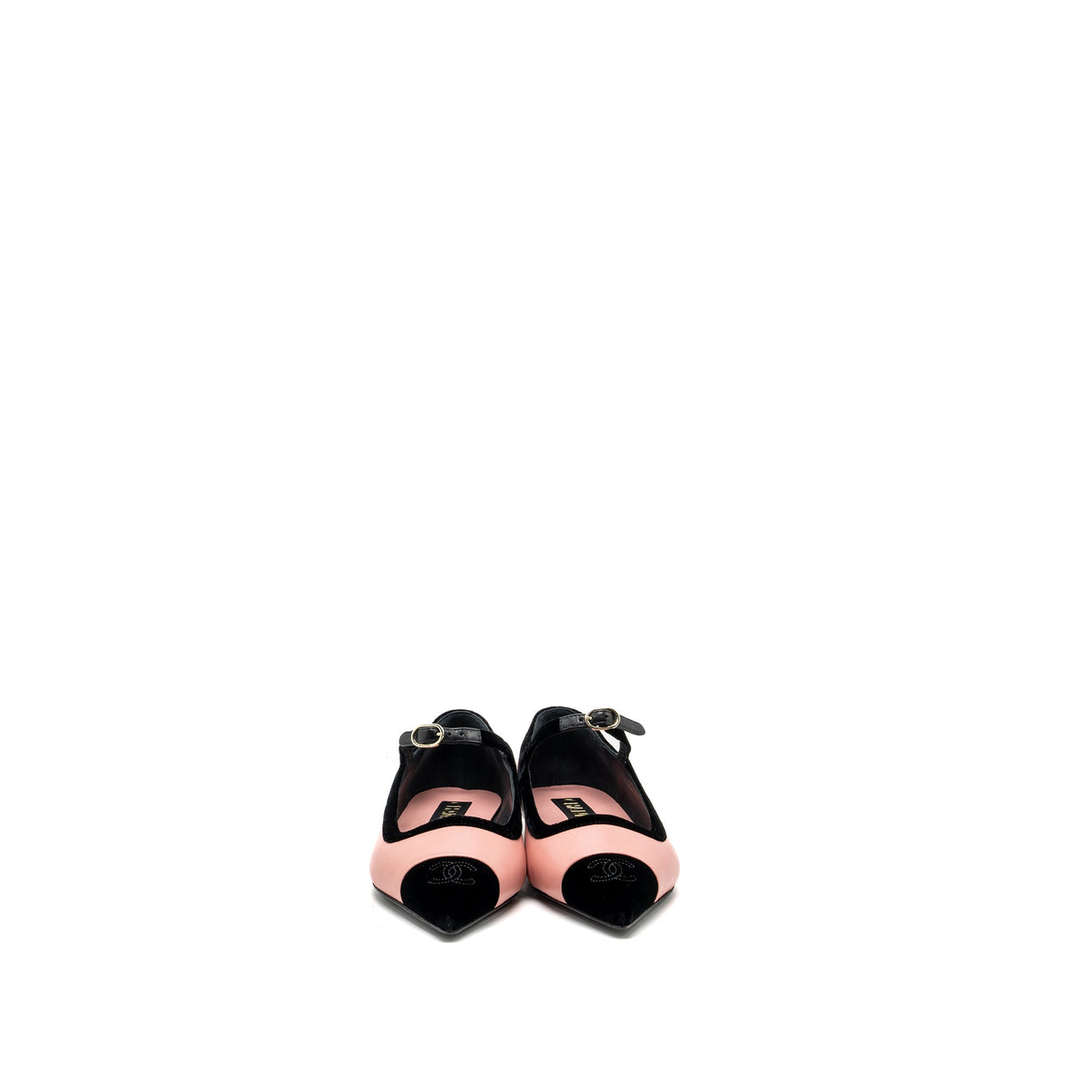chanel-size-39-5-22k-mery-janes-shoes-lambskin-velvet-pink-black-lghw-copy