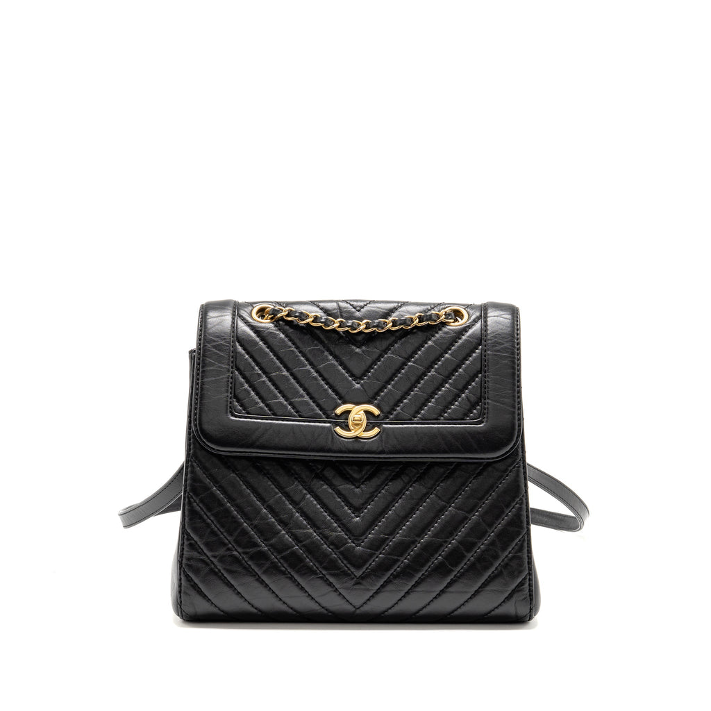 chanel-chevron-frame-quilted-backpack-aged-calfskin-black-ghw