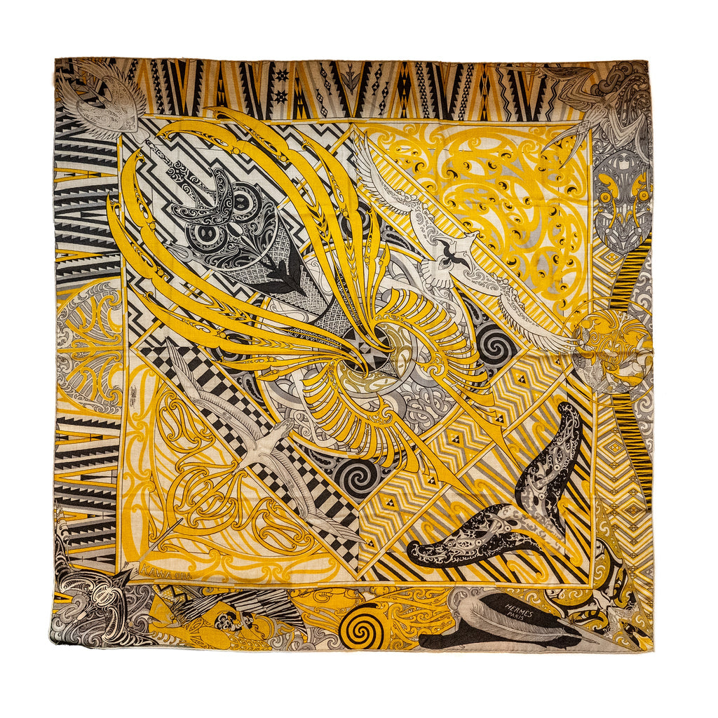 hermes-140cm-cashmere-and-silk-scarf-kara-ora-multicolor-yellow-grey-beige