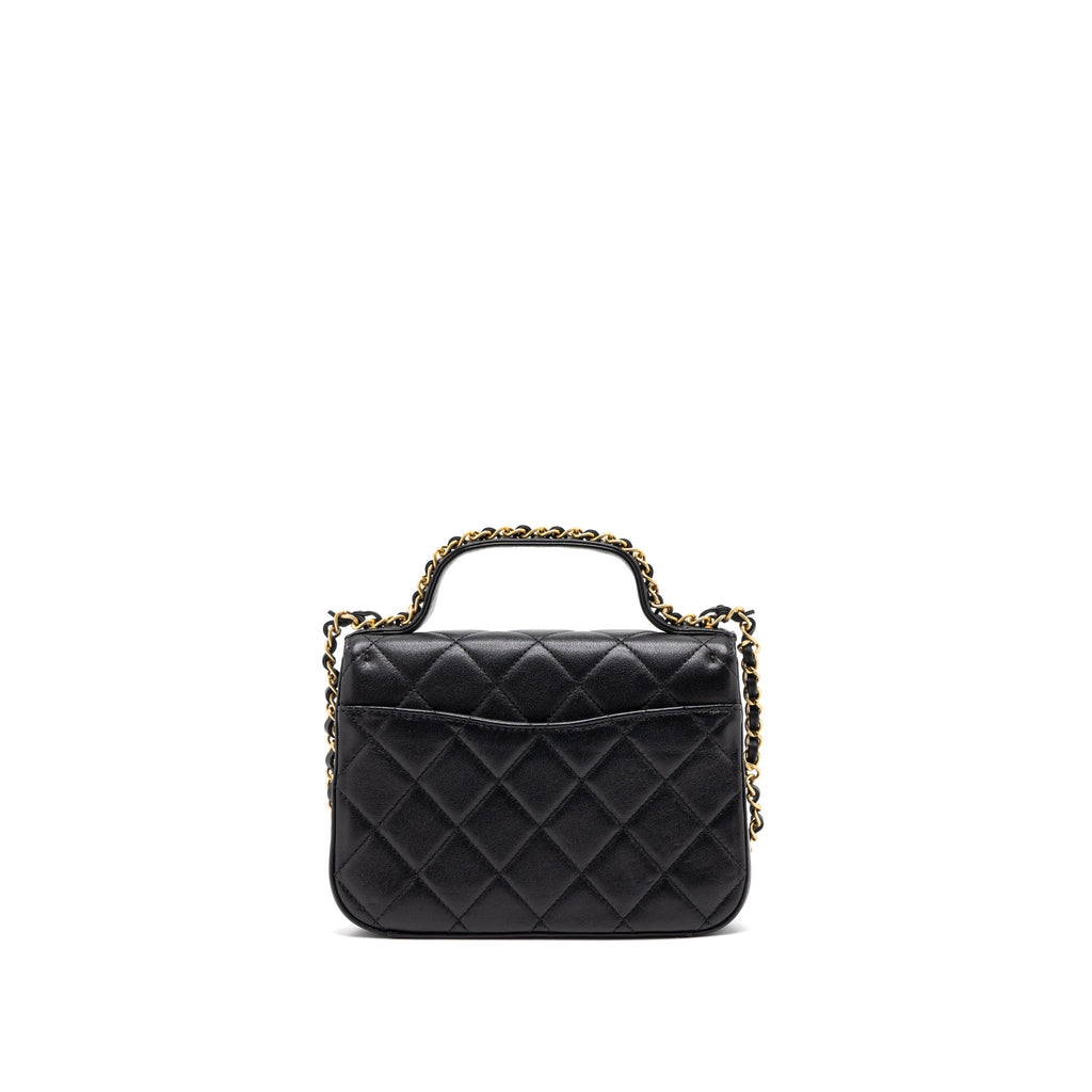 chanel-top-handle-flap-bag-detailed-logo-goatskin-black-ghw
