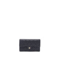 chanel-classic-quilted-flap-long-wallet-caviar-dark-blue-shw
