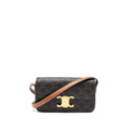 celine-triomphe-shoulder-bag-calfskin-triomphe-canvas-brown-multicolour-ghw