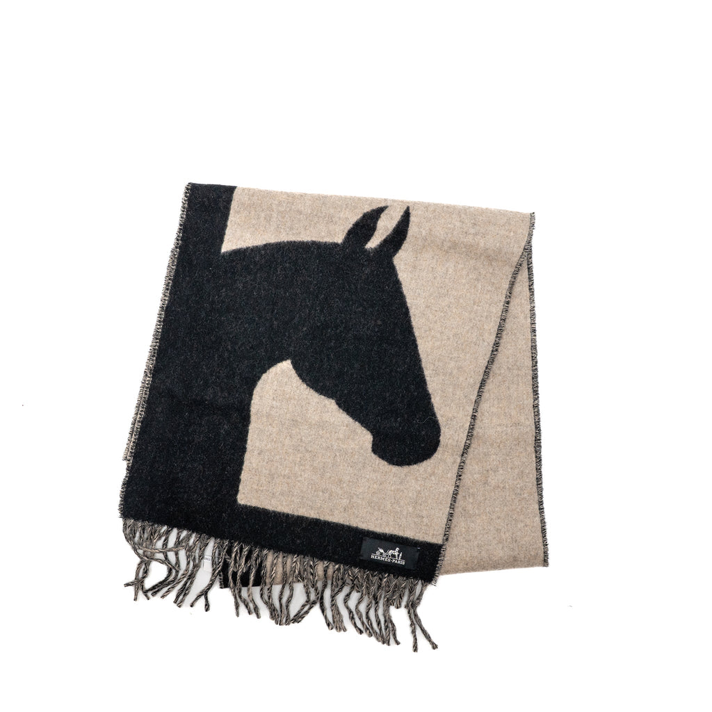 hermes-30-140cm-echarpe-casaque-love-story-muffler-cashmere-black-beige-chine