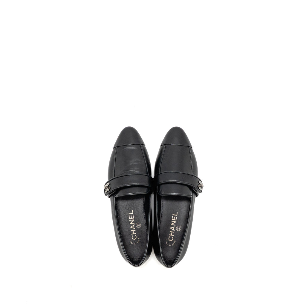 chanel-size-37-5-loafer-lambskin-black-shw