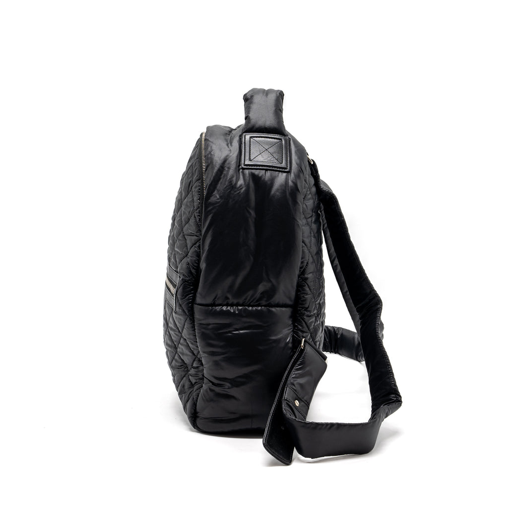 chanel-coco-cocoon-backpack-quilted-nylon-leather-black-ghw