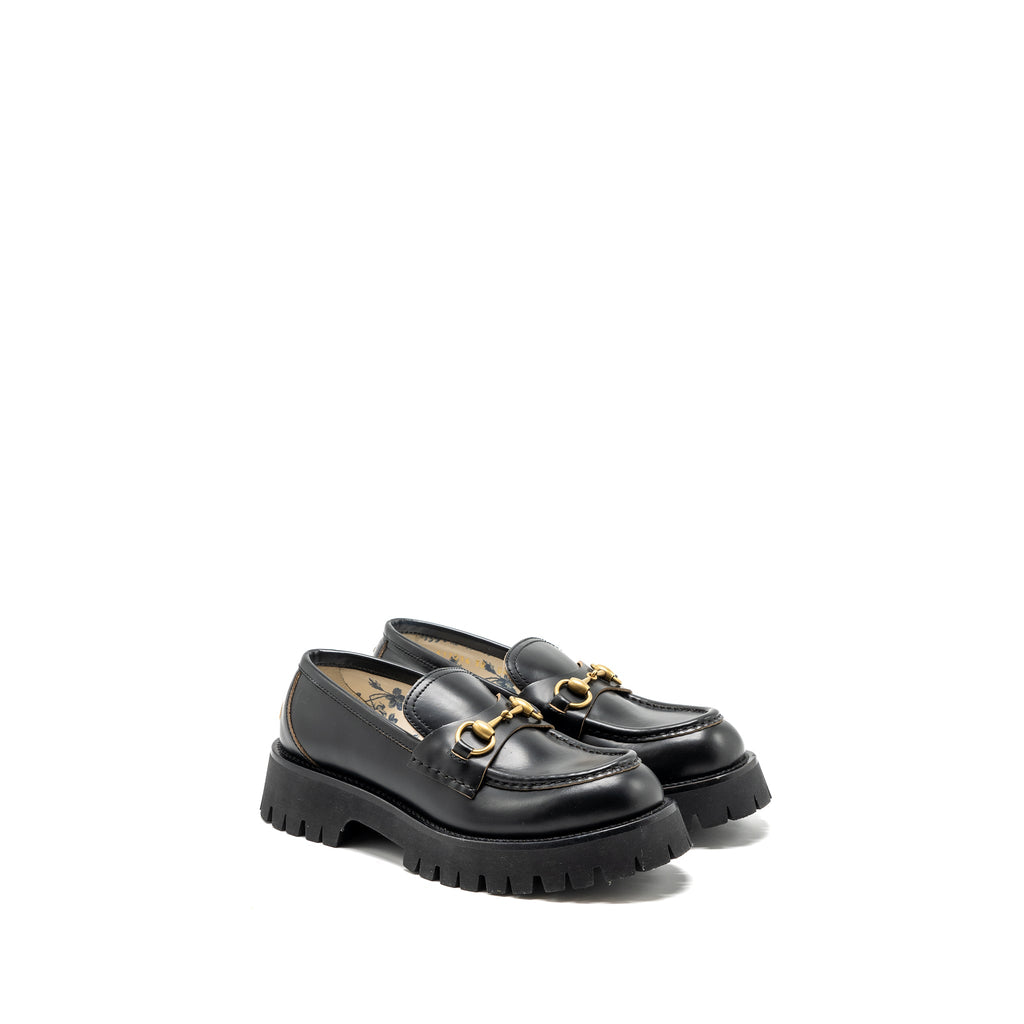gucci-size-38-jordan-loafer-calfskin-black-ghw-1