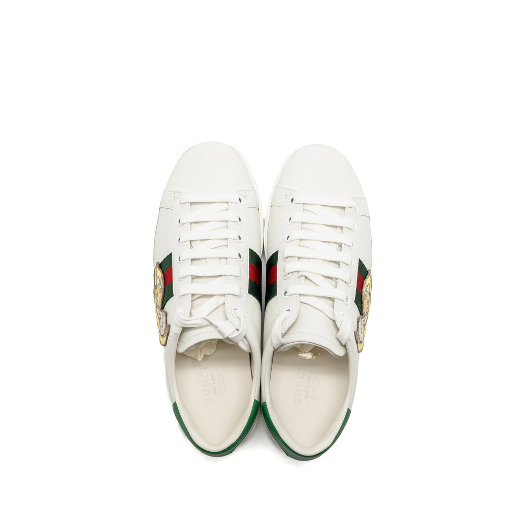 gucci-size-36-5-ace-trainer-with-bananya-leather-white-green