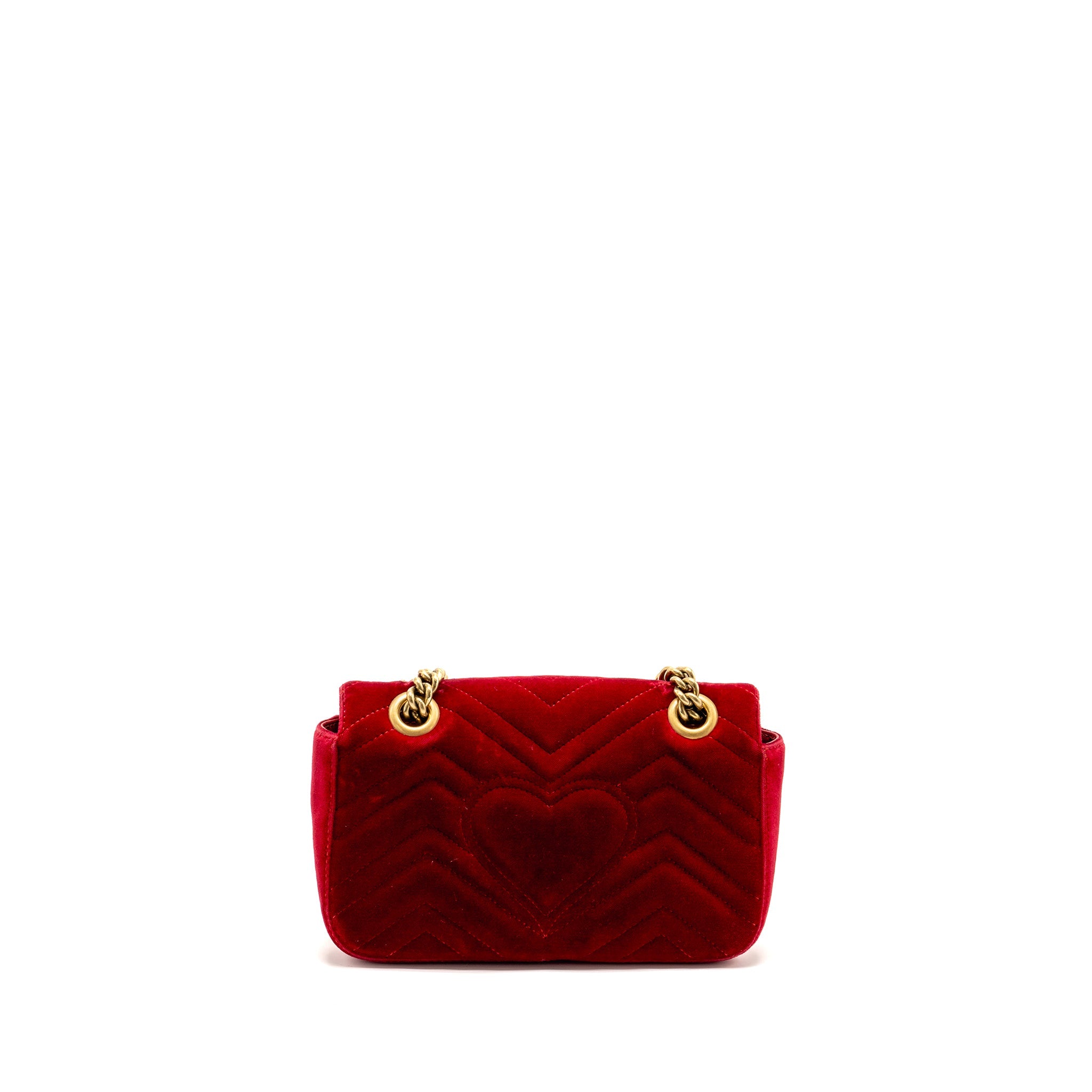 gucci-small-gg-marmont-bag-velvet-red-ghw-copy