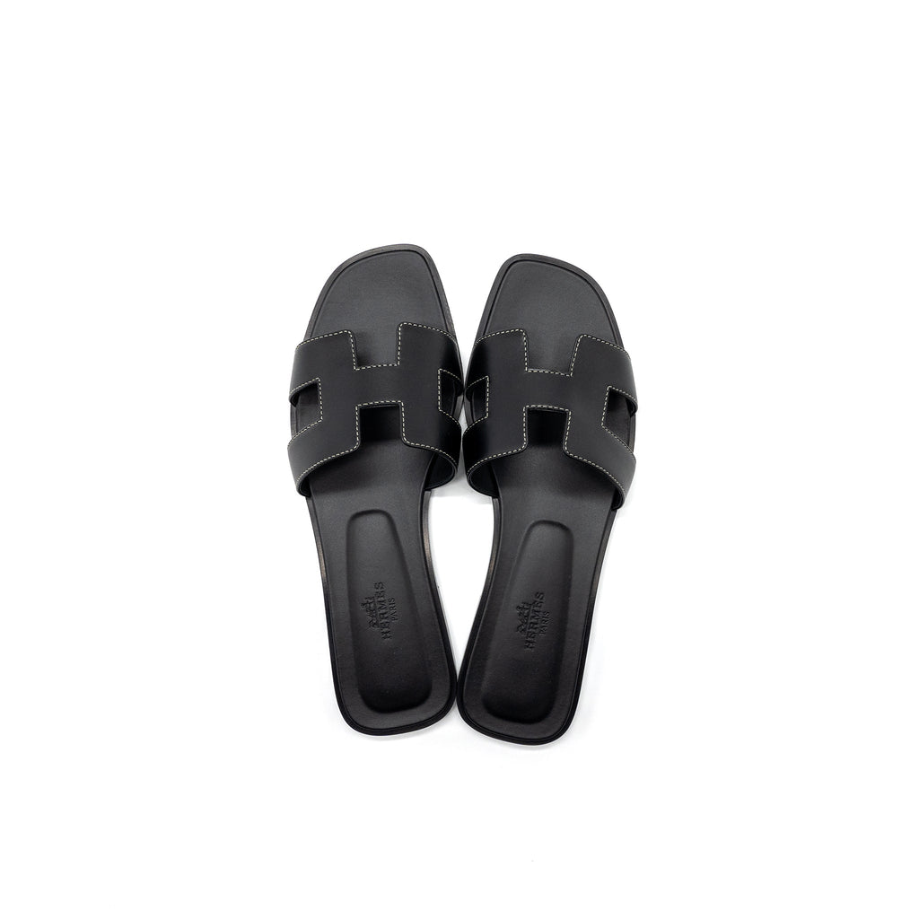 hermes-size-38-oran-sandal-calfskin-black