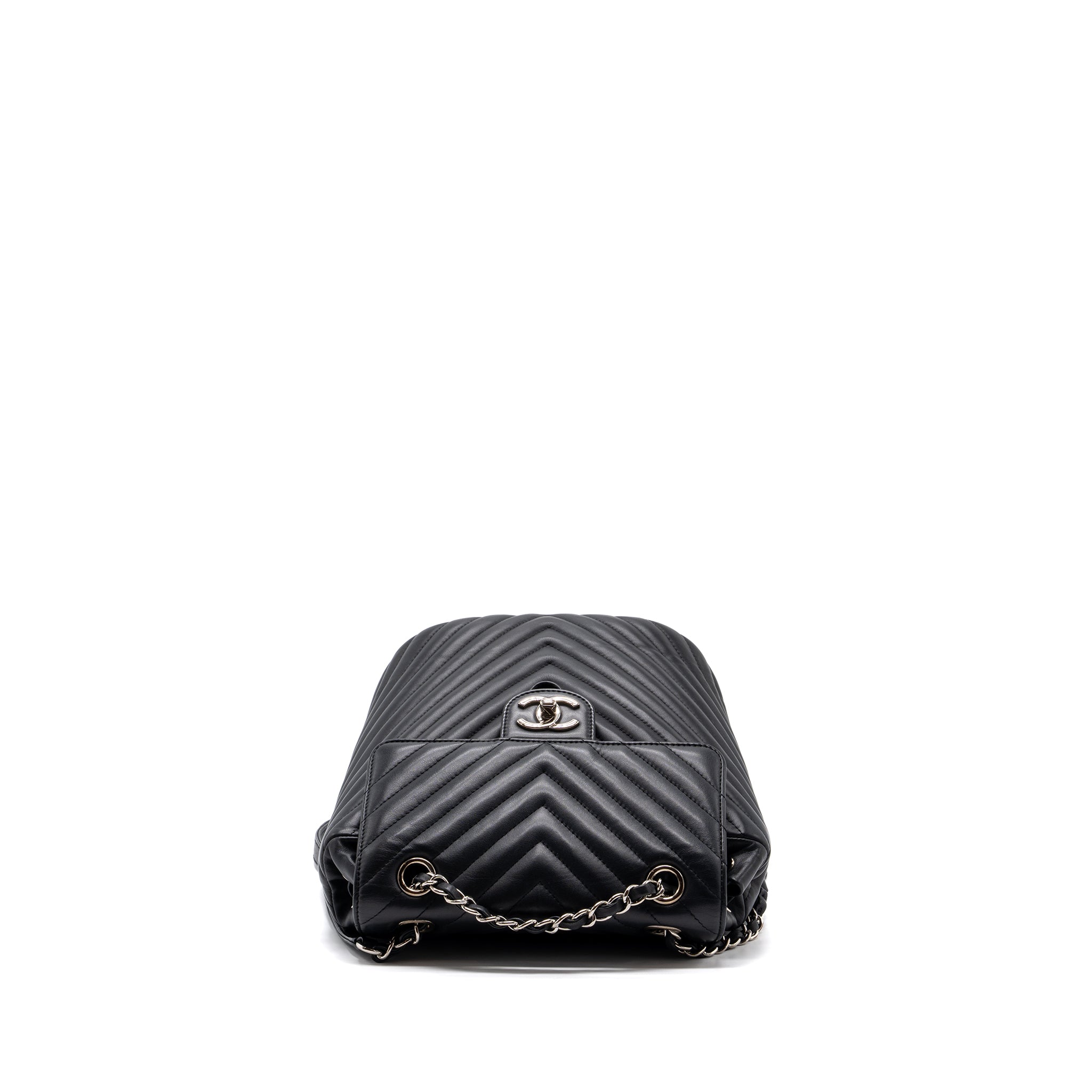 chanel-small-urban-spirit-backpack-chevron-calfskin-black-shw