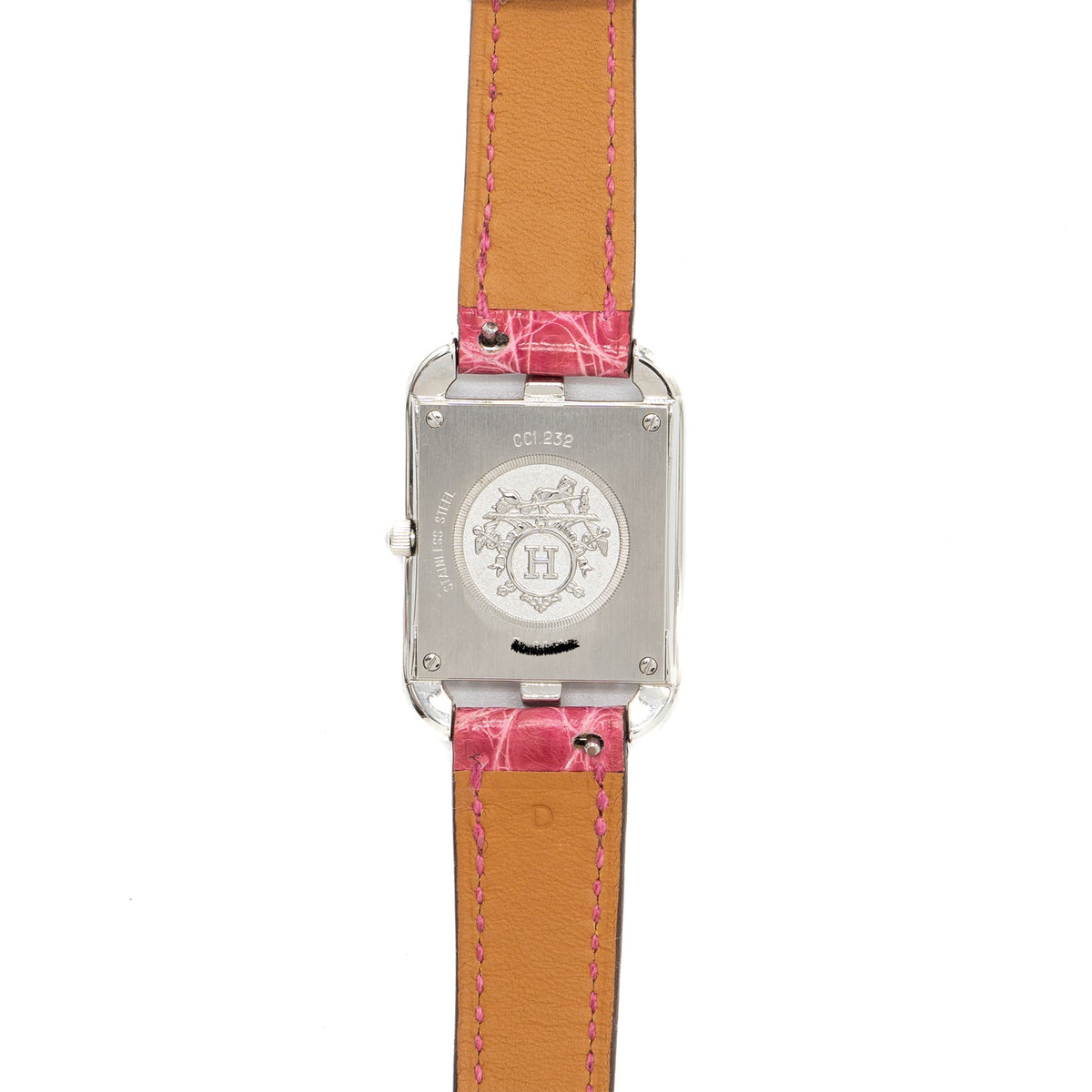hermes-cape-cod-watch-small-model-31mm-steel-case-with-diamonds-alligator-raspberry-strap
