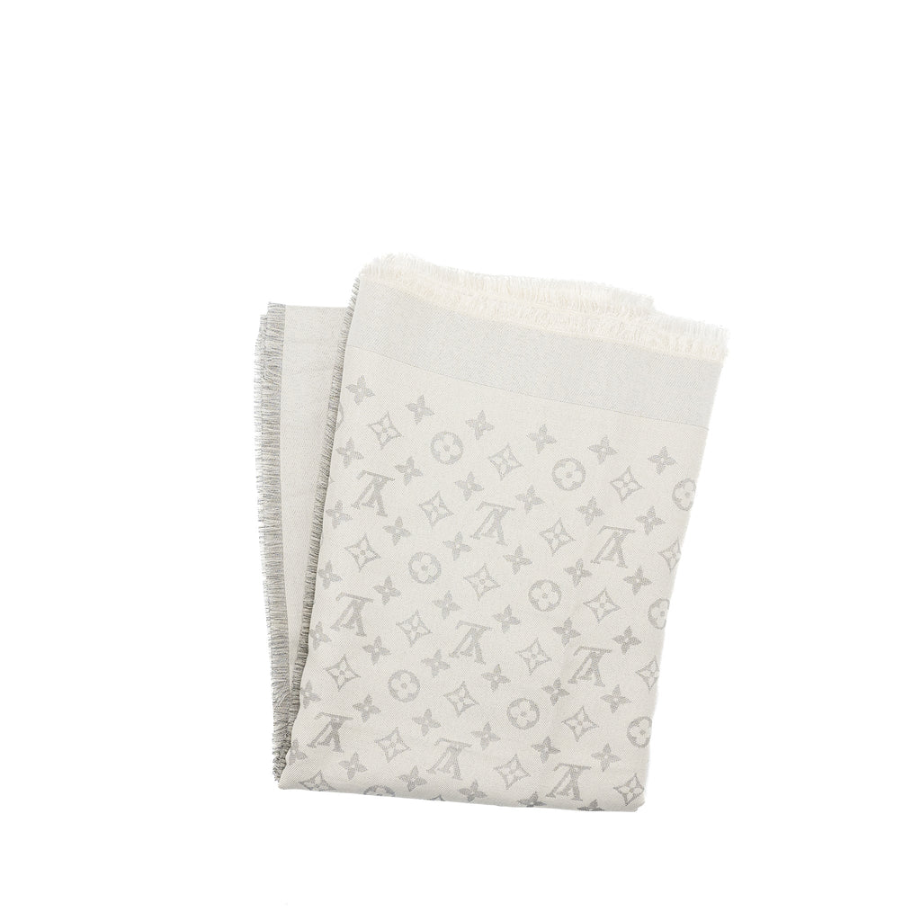 louis-vuitton-monoram-shawl-light-grey-cream
