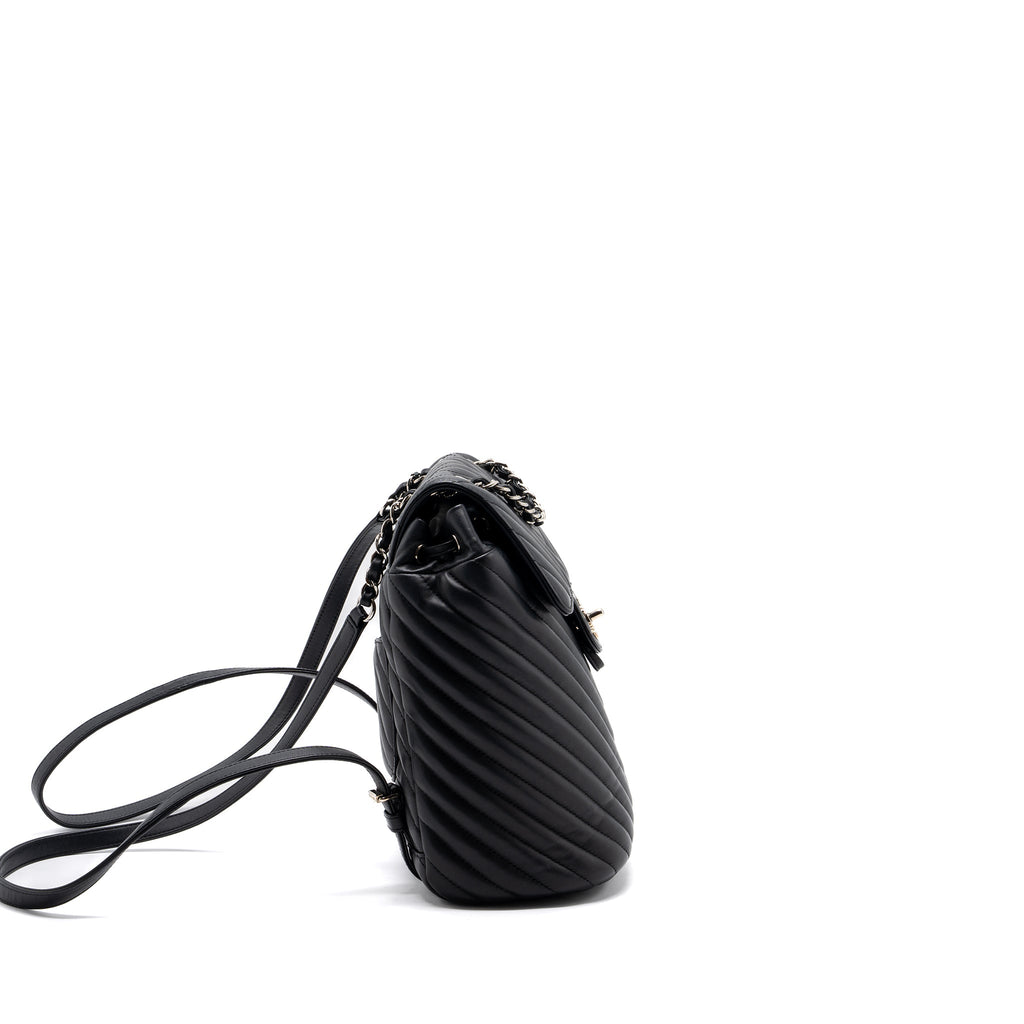 chanel-small-urban-spirit-backpack-chevron-calfskin-black-shw