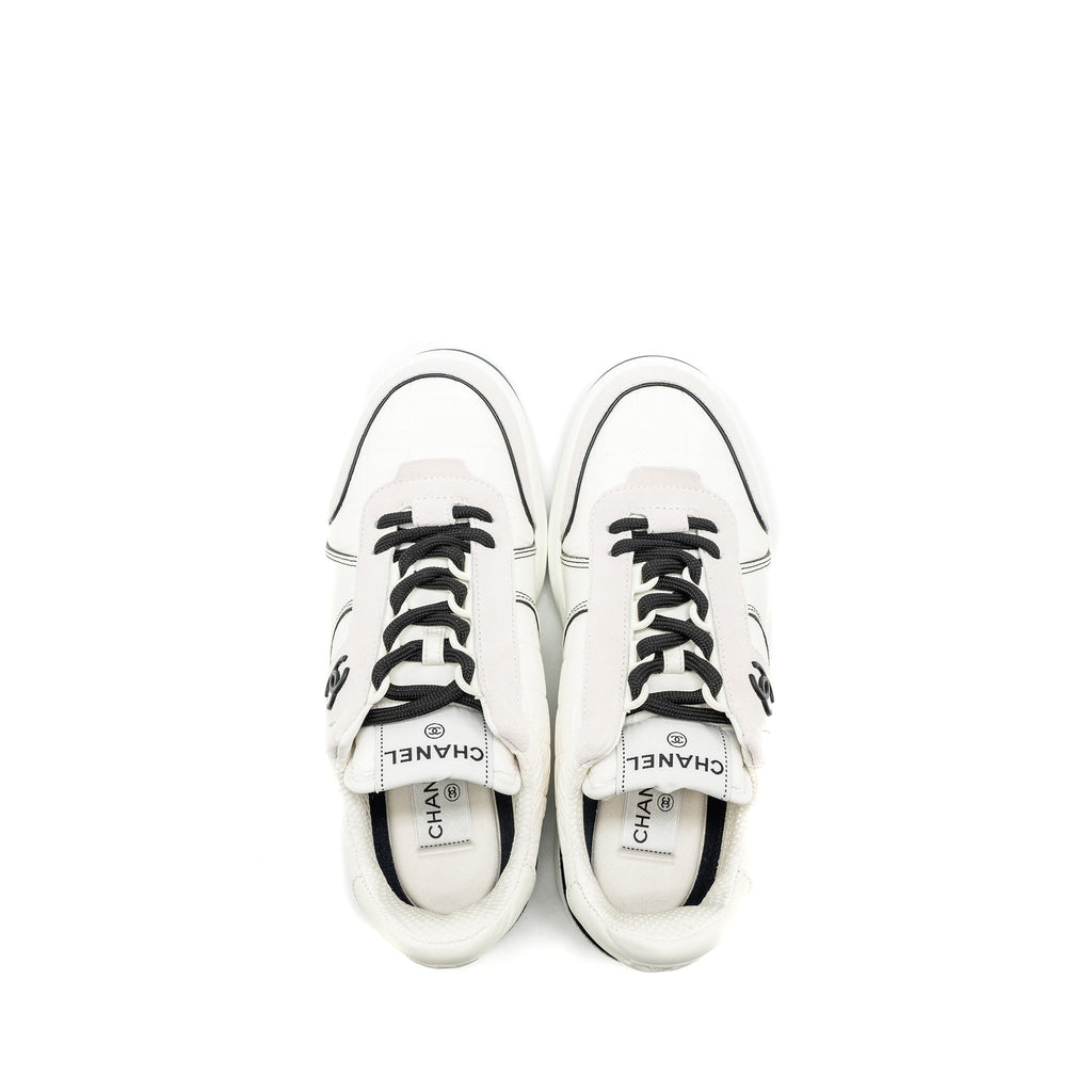 chanel-size-38-23c-sneakers-multicolour-black-white-light-grey