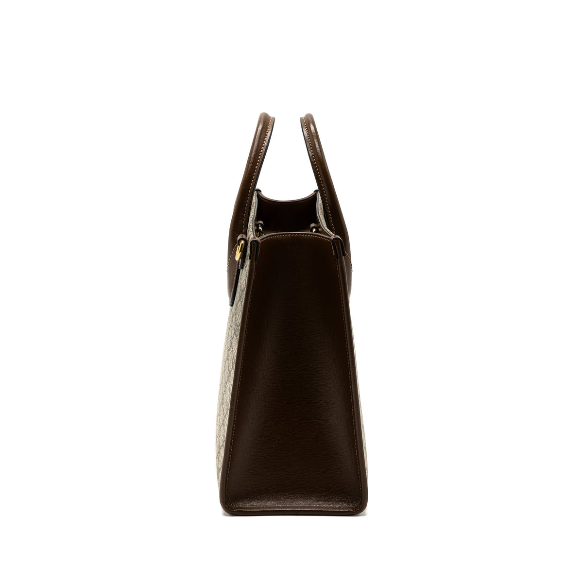 gucci-gg-small-tote-bag-gg-supreme-canvas-brown-ghw