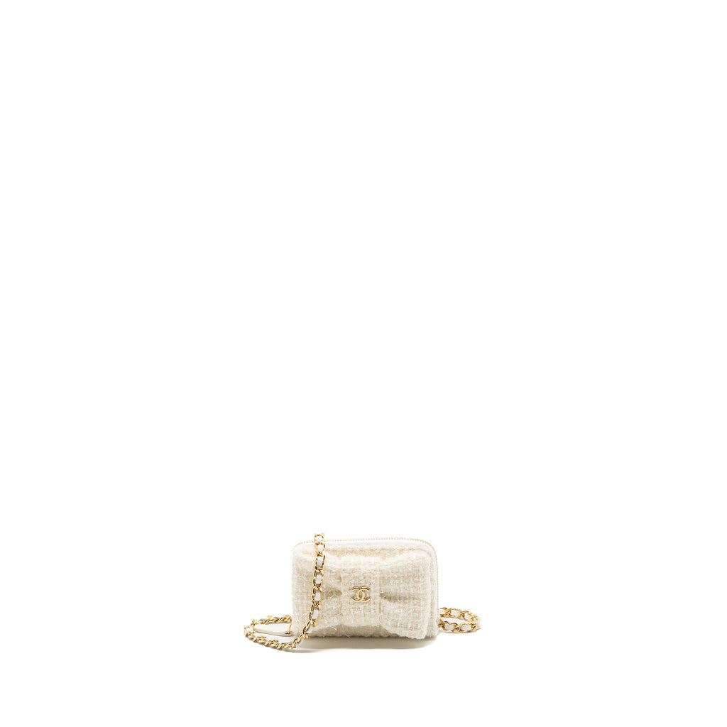 chanel-mini-bow-card-holder-with-chain-tweed-white-lghwmicrochip