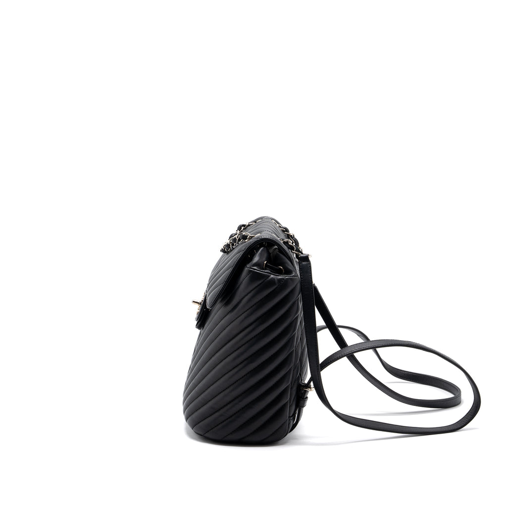 chanel-small-urban-spirit-backpack-chevron-calfskin-black-shw