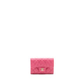 chanel-classic-flap-card-holder-caviar-pink-ghw