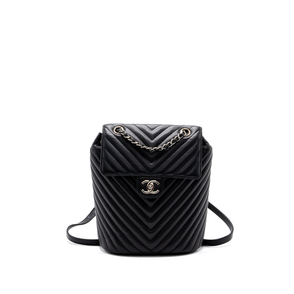 chanel-small-urban-spirit-backpack-chevron-calfskin-black-shw