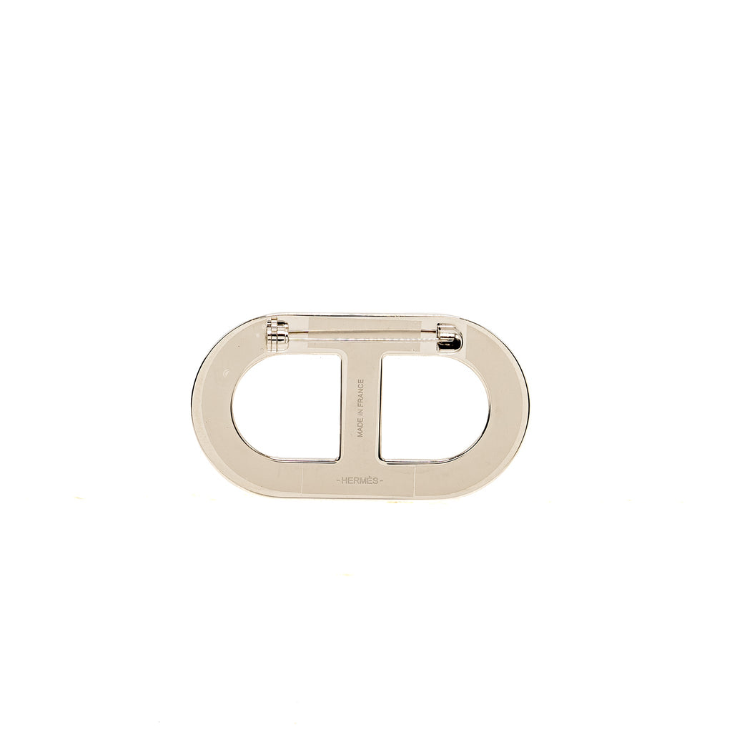 hermes-chaine-d-ancre-brooch-epsom-black-shw