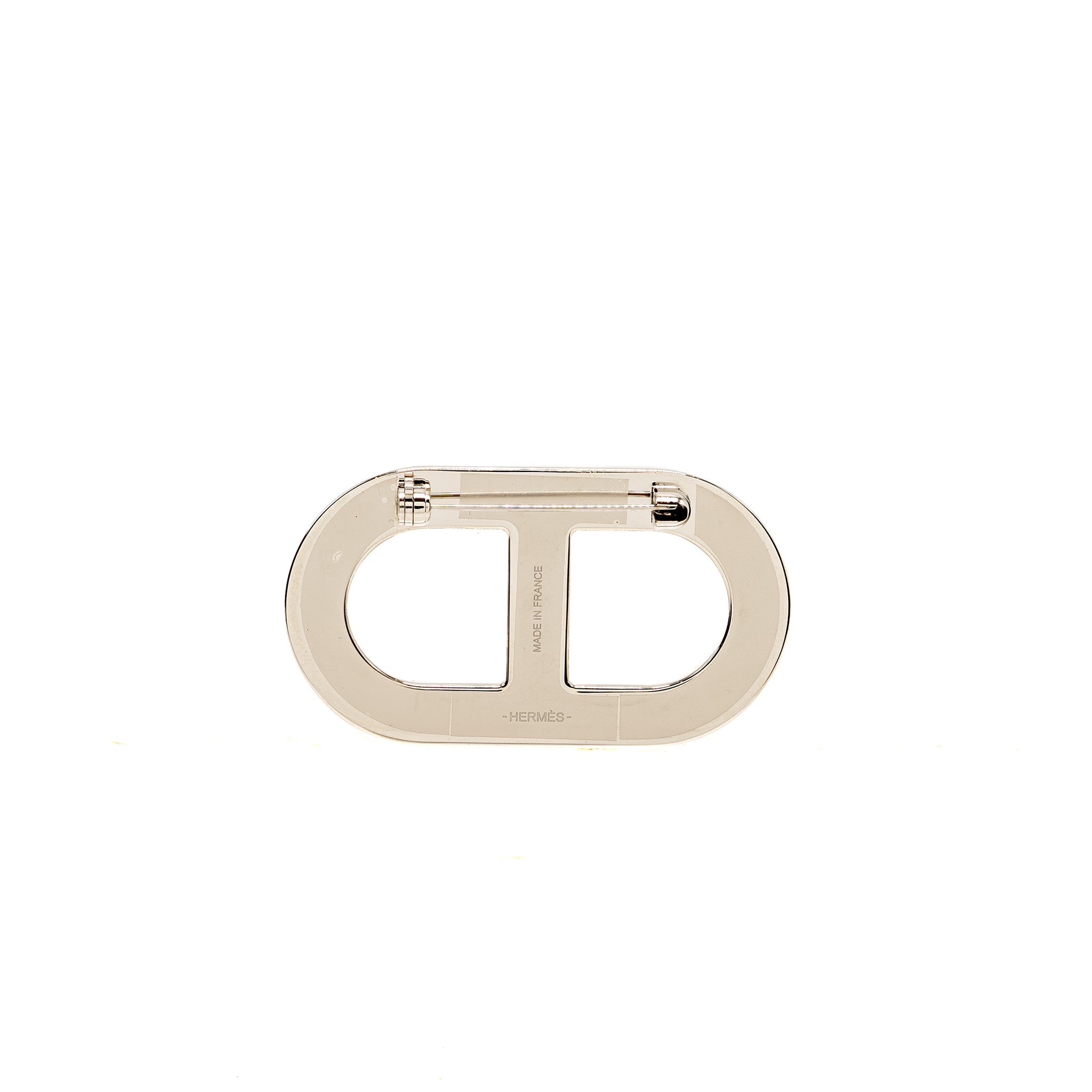 hermes-chaine-d-ancre-brooch-epsom-black-shw
