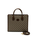 gucci-gg-small-tote-bag-gg-supreme-canvas-brown-ghw