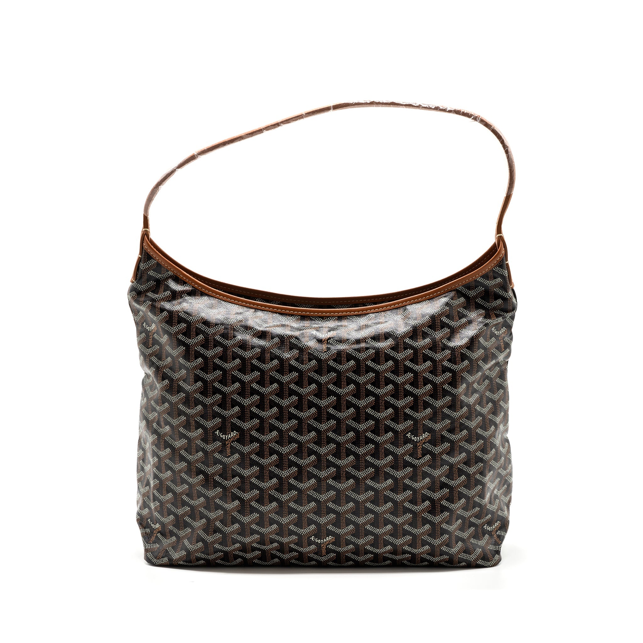 goyard-boheme-hobo-bag-canvas-calfskin-black-tan-shw-with-necessaire-bag-ecru