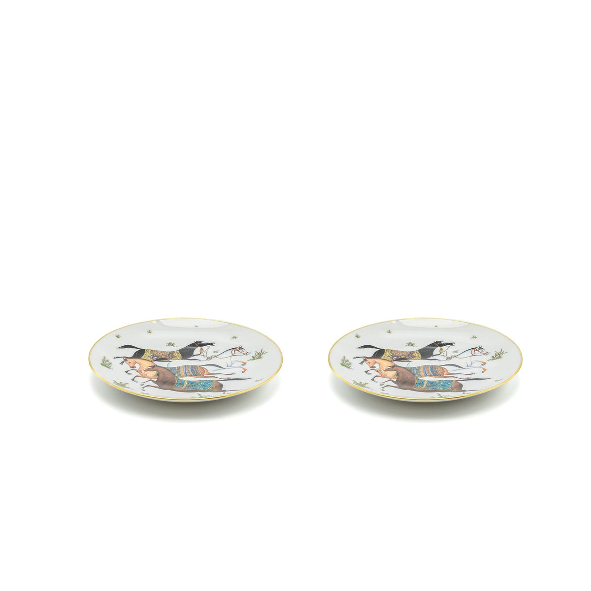 hermes-assiette-dessert-cheval-plate-sell-in-a-set