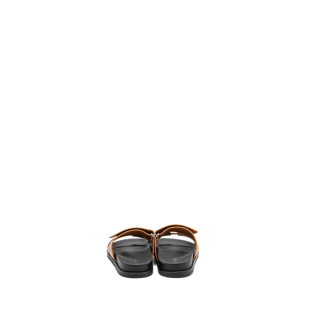 hermes-size-37-5-chypre-sandals-gold-black